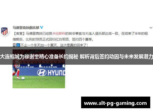 大连鲲城为穆谢奎精心准备长约揭秘 解析背后签约动因与未来发展潜力